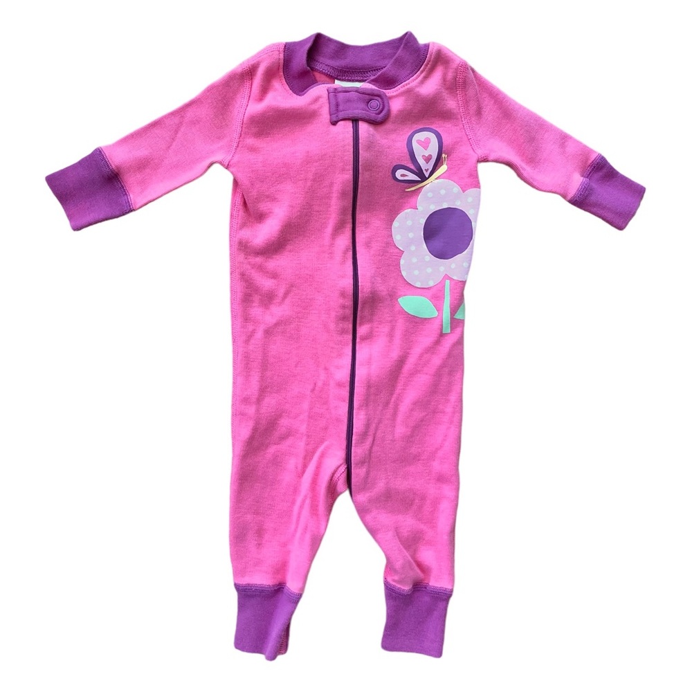 Hanna Andersson Baby Girl Footless Zip-up Onesie